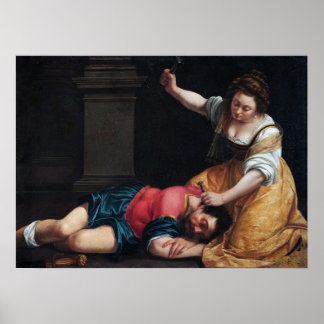 Gentileschi - Jael and Sisera ポスター