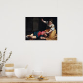 Gentileschi - Jael and Sisera ポスター (キッチン)