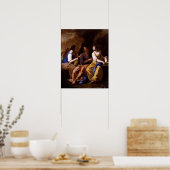 Gentileschi - Lotと彼の娘1638 ポスター (キッチン)
