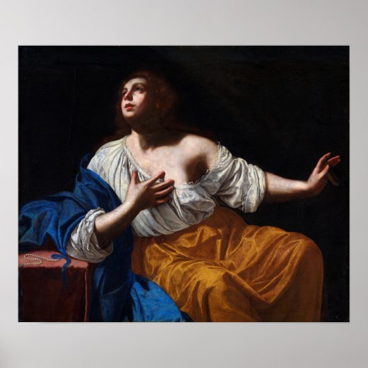 Gentileschi - Penitent Magdalene ポスター (正面)