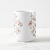 Gentle Anemone Bouquet Watercolor Softness コーヒーマグカップ (中央)