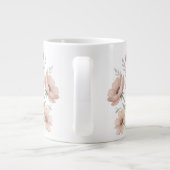 Gentle Anemone Bouquet Watercolor Softness ジャンボコーヒーマグカップ (裏面)
