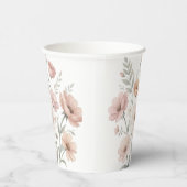 Gentle Anemone Bouquet Watercolor Softness 紙コップ (右)