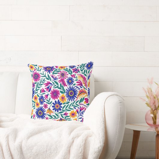 Gentle Bloom Aesthetic 20x20 Throw Pillow クッション (ソファ)