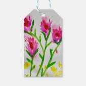 Gentle Blooms – Soft Watercolor Floral Greeting ギフトタグ (正面)