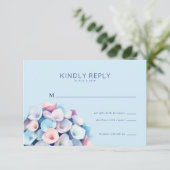Gentle Blue Floral 出欠カード (スタンド正面)