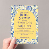 Gentle Chinoiserie Bridal Shower Invitation アクリル招待状 (インサイチュ (ポータブル))