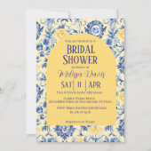 Gentle Chinoiserie Bridal Shower Invitation  招待状 (正面)