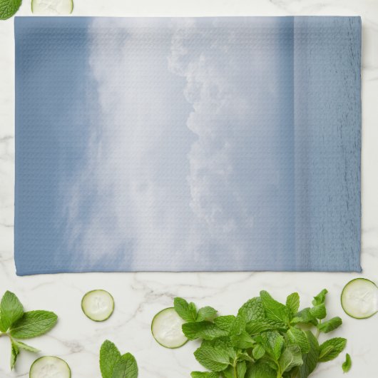 Gentle Cloudy Ocean Breeze 1 キッチンタオル (折り畳み)