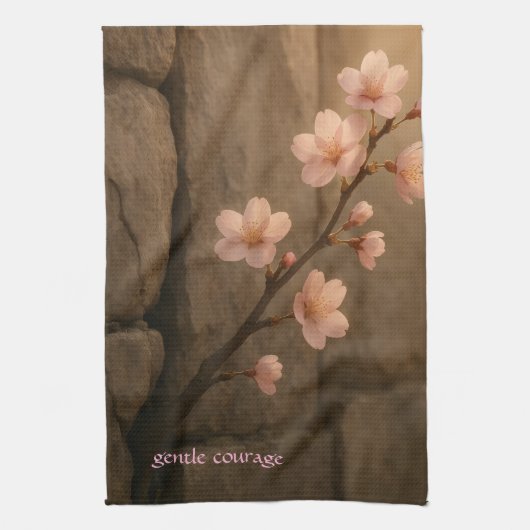 Gentle Courage Cherry Blossom Towel キッチンタオル (縦)