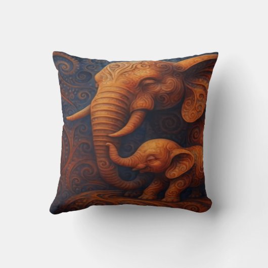 Gentle Elephants クッション (裏面)