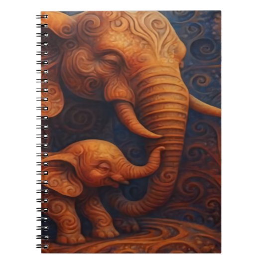 Gentle Elephants Notebook ノートブック (正面)