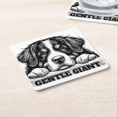Gentle Giant Decorative Table Coaster スクエアペーパーコースター (アングル)