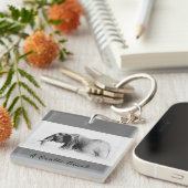 Gentle Giant Elephantの高鍵写真(文字付き) キーホルダー (正面右)