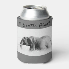 Gentle Giant Elephantの高鍵写真(文字付き) 缶クーラー