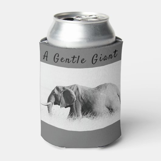 Gentle Giant Elephantの高鍵写真(文字付き) 缶クーラー (缶正面)