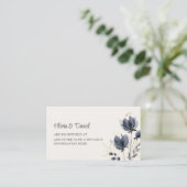 Gentle Gray Flowers Registry Insert Card エンクロージャーカード (スタンド正面)