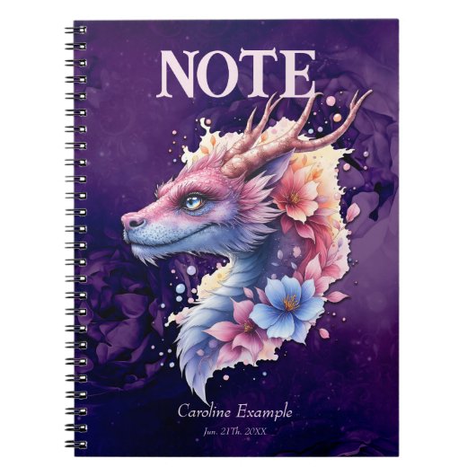 Gentle Guardian Dragon. ノートブック (正面)