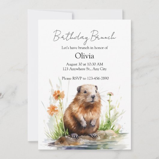 Gentle Guardian of the Meadow 招待状 (正面)