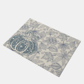 Gentle Harvest Pumpkin- Faded Ivory Door Mat ドアマット (アングル)