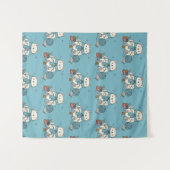 Gentle Hobby Supplies White Cat Crafter Design タペストリー (正面(横))