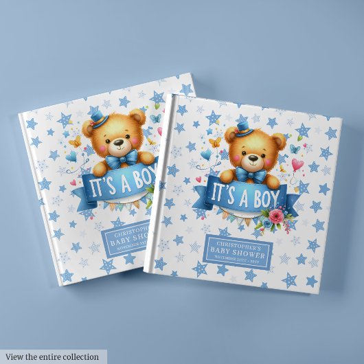 Gentle It's a Boy Guest Book for Baby Showerおもしろい ゲストブック