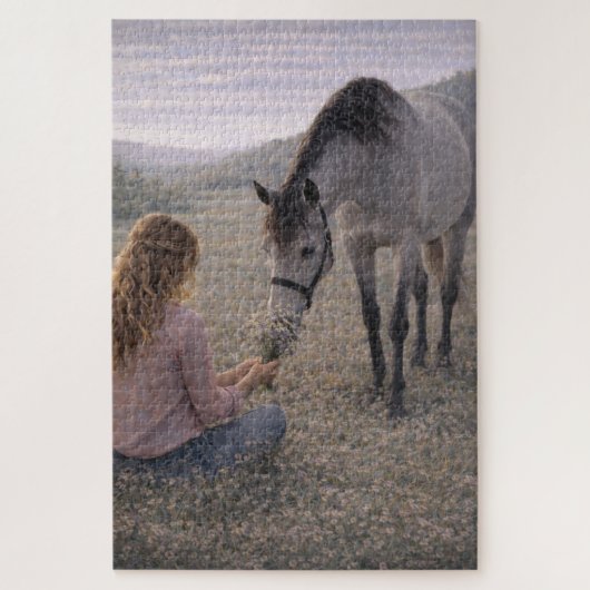 Gentle Meadow | Horse Art | Puzzle ジグソーパズル (縦)