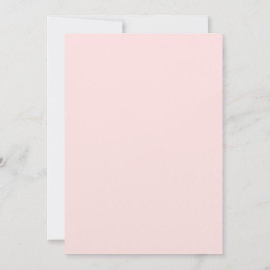 Gentle Pink Floral Baptism Invitation 招待状 (裏面)