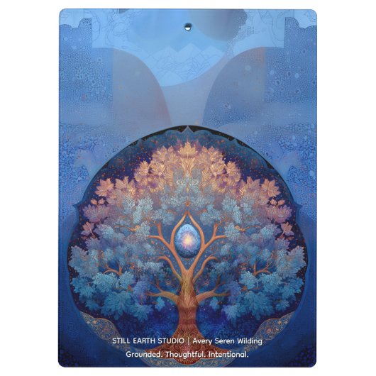 Gentle Radiance | Tree of Life B&B クリップボード (裏面)