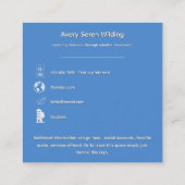 Gentle Radiance | Tree of Life B&B スクエア名刺 (裏面)