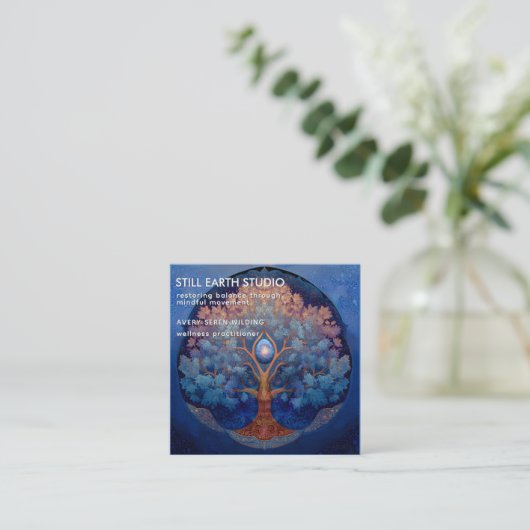 Gentle Radiance | Tree of Life B&B スクエア名刺 (スタンド正面)