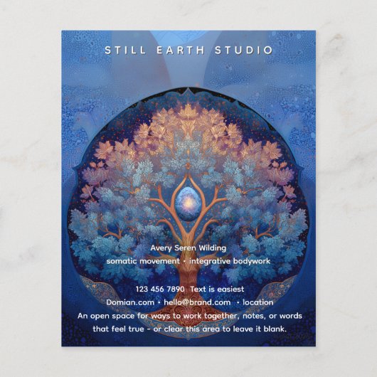 Gentle Radiance | Tree of Life B&B チラシ (裏面)