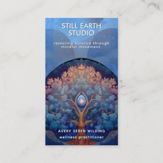 Gentle Radiance | Tree of Life B&B 名刺 (正面)