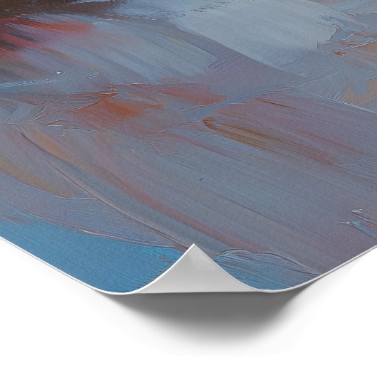 Gentle Ragdoll Cat – Soft Pastel Art Print ポスター (角)