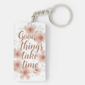 Gentle Reminder with Soft Florals キーホルダー (裏面)