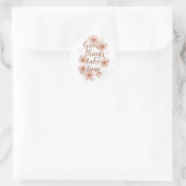 Gentle Reminder with Soft Florals ラウンドシール (バッグ)