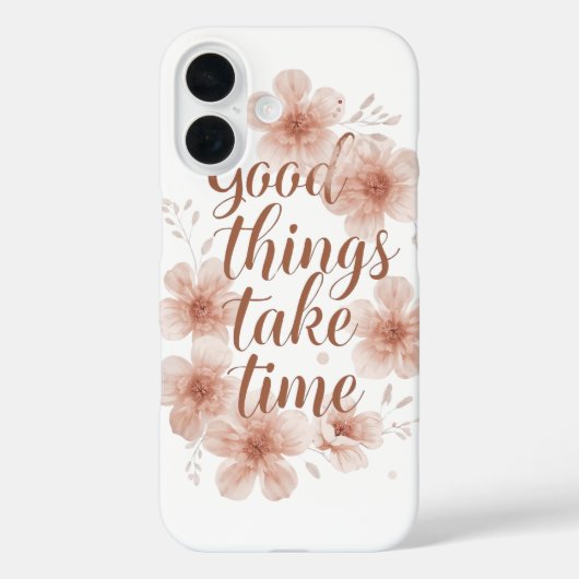 Gentle Reminder with Soft Florals Case-Mate iPhoneケース (裏面)