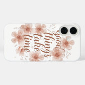 Gentle Reminder with Soft Florals Case-Mate iPhoneケース (裏面 (横))