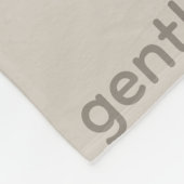 Gentle Repeated Word Pattern Cozy, Calm & Soft  フリースブランケット (角)