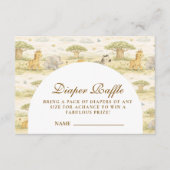 Gentle Safari Animals  Diapper Raffle エンクロージャーカード (正面)