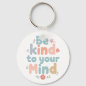 Gentle Self Care and Positive Reminder キーホルダー (裏面)