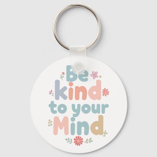 Gentle Self Care and Positive Reminder キーホルダー (裏面)