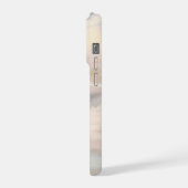 Gentle Skies Abstract Pastel Cloudscape iPhoneケース (左側面)