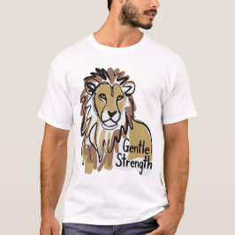 gentle strength lion tシャツ