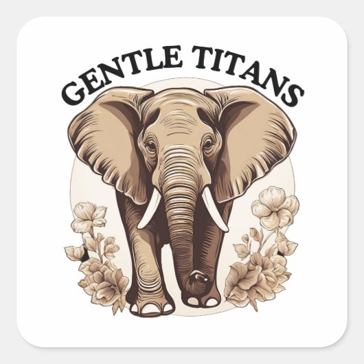 Gentle Titans スクエアシール (正面)