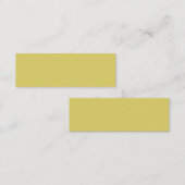 Gentle Warm Yellow Business Card スキニー名刺 (正面/裏面)