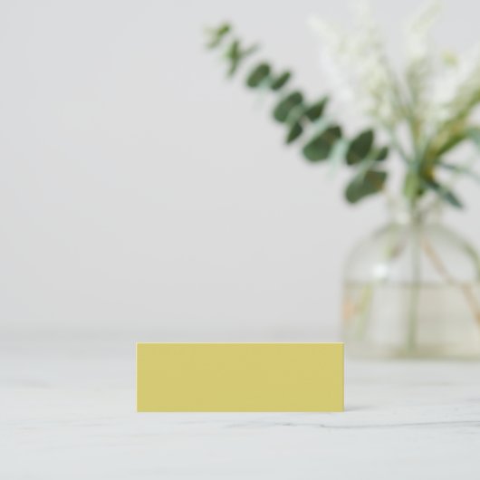 Gentle Warm Yellow Business Card スキニー名刺 (スタンド正面)