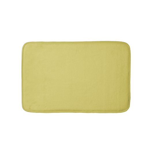 Gentle Warm Yellow Decorative Bath Mat バスマット (正面)