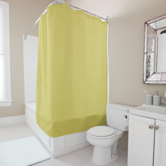 Gentle Warm Yellow Decorative Shower Curtain シャワーカーテン (インサイチュ)