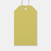 Gentle Warm Yellow Gift Tags ギフトタグ (裏面)